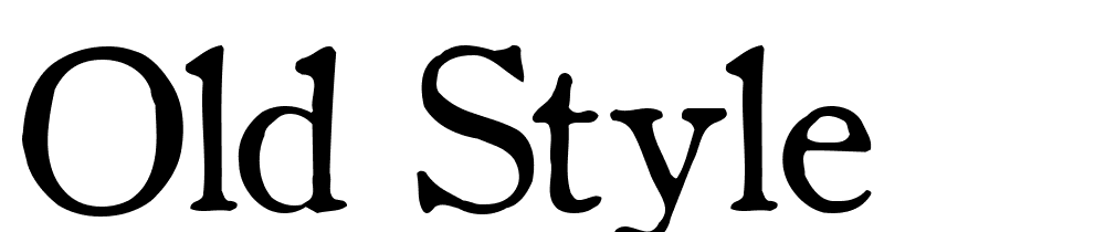 Old Style font family download free