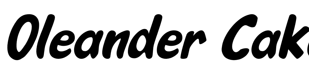 Oleander-Cakes-Italic font family download free