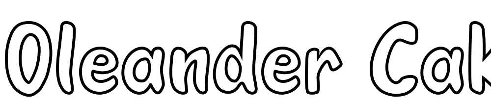 Oleander-Cakes-Outline font family download free