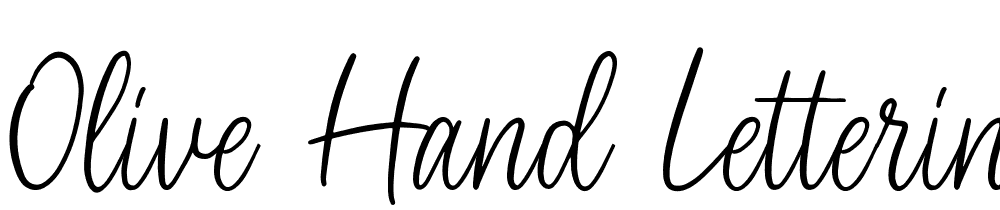 Olive Hand Lettering Tool Kit font family download free