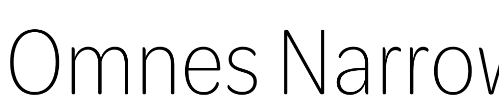 Omnes-Narrow-ExtraLight font family download free