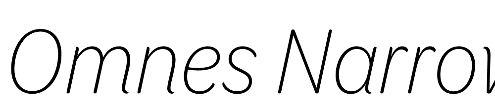 Omnes-Narrow-ExtraLight-Italic font family download free