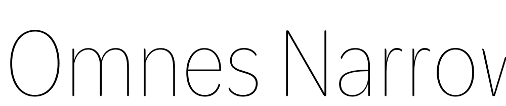 Omnes-Narrow-Thin font family download free