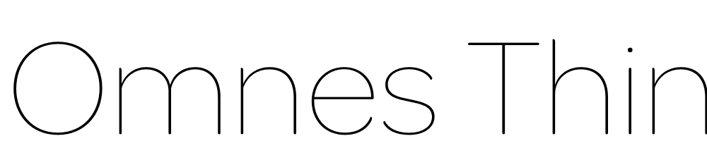 Omnes-Thin font family download free