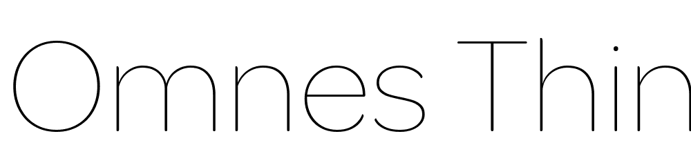 Omnes-Thin font family download free