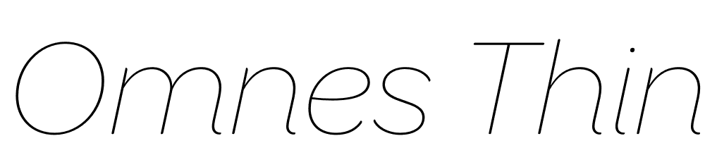 Omnes-Thin-Italic font family download free