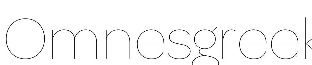 OmnesGreek-Hairline font family download free