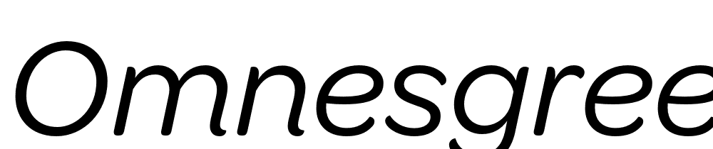 OmnesGreek-Italic font family download free