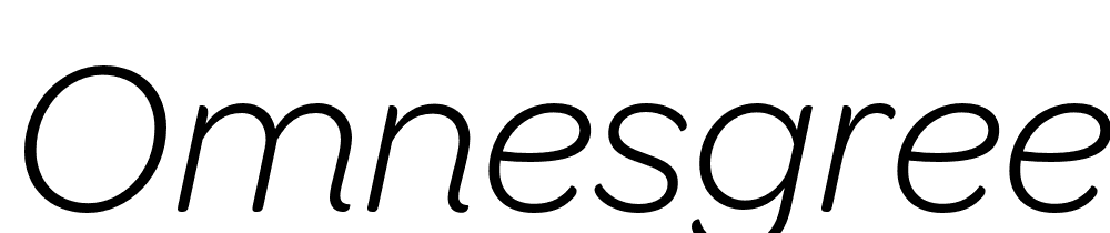 OmnesGreek-Light-Italic font family download free