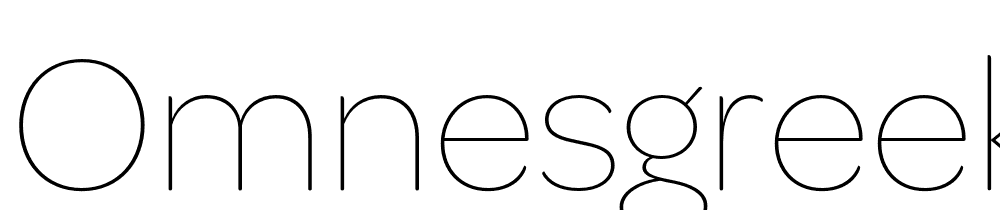 OmnesGreek-Thin font family download free