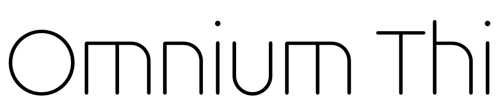 Omnium-Thin font family download free