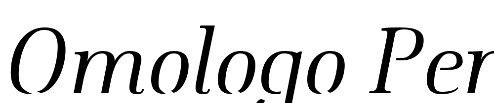 Omologo-Personal-Italic font family download free