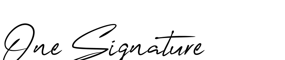 One Signature font family download free