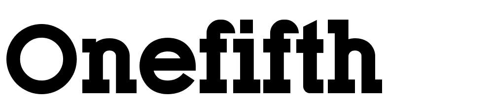 Onefifth font family download free