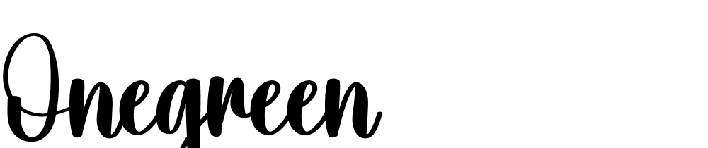 Onegreen font family download free