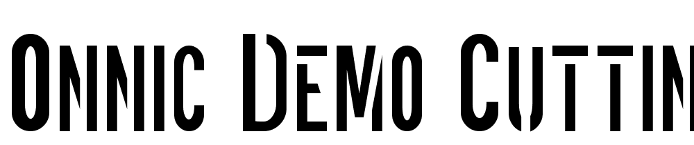 ONNIC-DEMO-Cutting font family download free