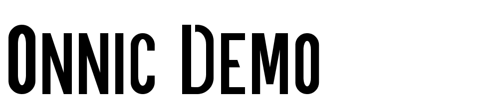 ONNIC-DEMO font family download free