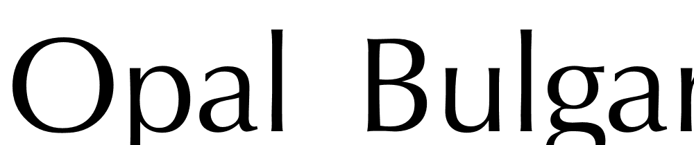 Opal Bulgarian font family download free