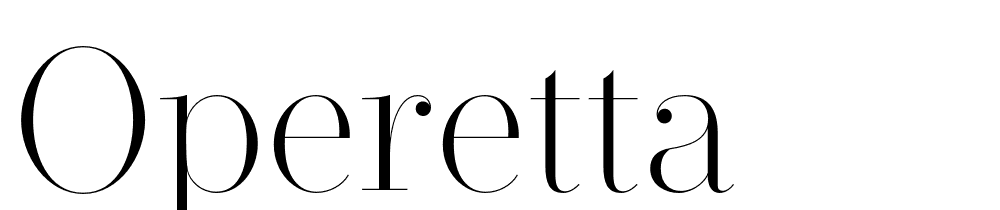 Operetta font family download free