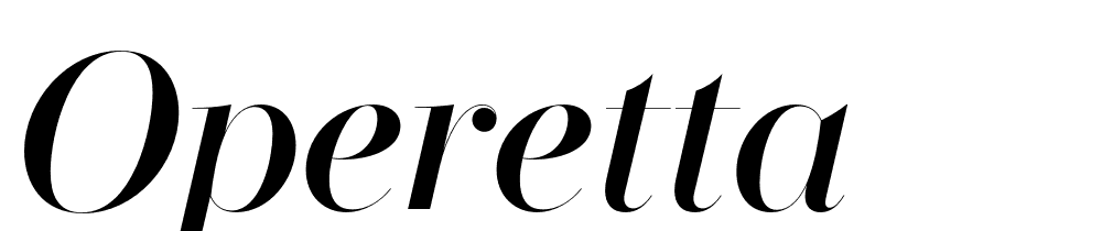 Operetta font family download free