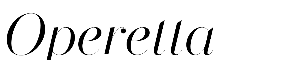 Operetta font family download free