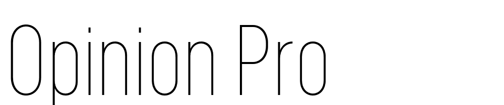 Opinion Pro font family download free