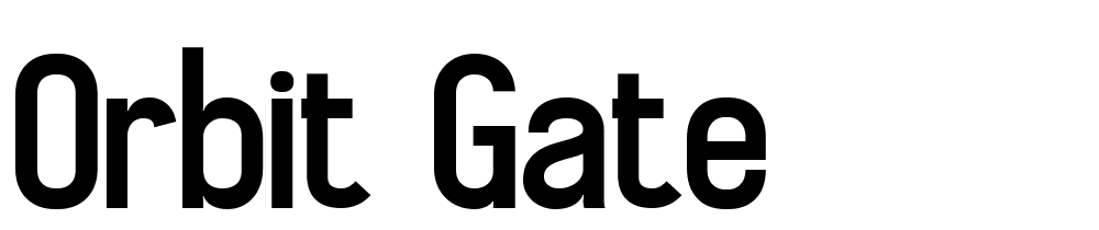 orbit-gate font family download free