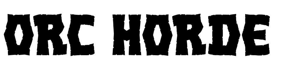 orc-horde font family download free