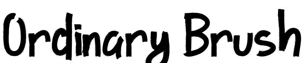 ordinary_brush font family download free