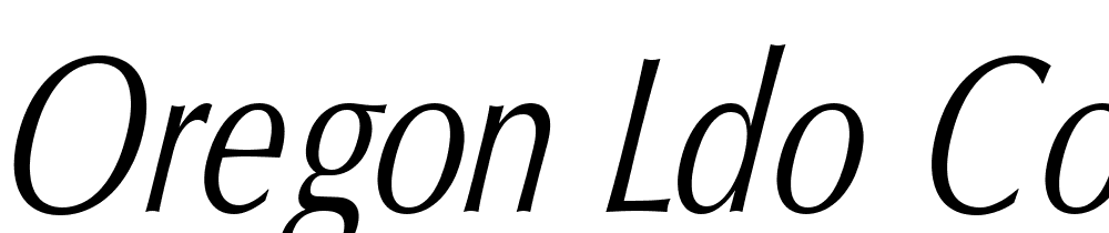 Oregon-LDO-Condensed font family download free