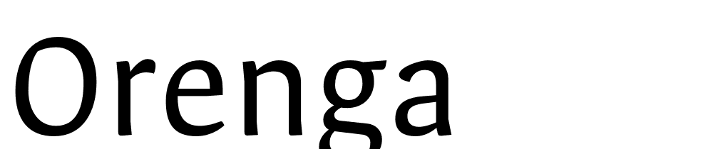 Orenga font family download free