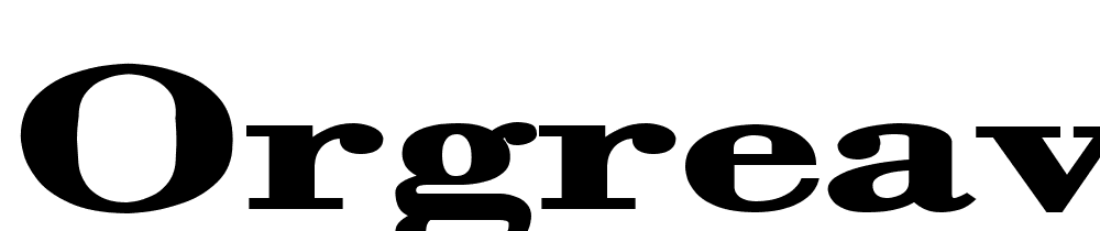 Orgreave-Extended-Bold font family download free