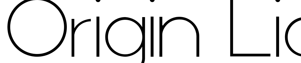 Origin-Light font family download free