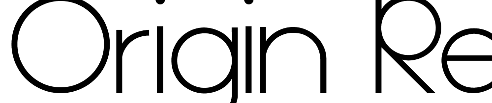 Origin-Regular font family download free