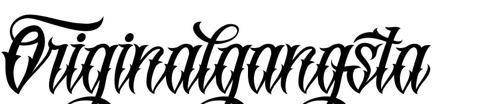 OriginalGangstA font family download free