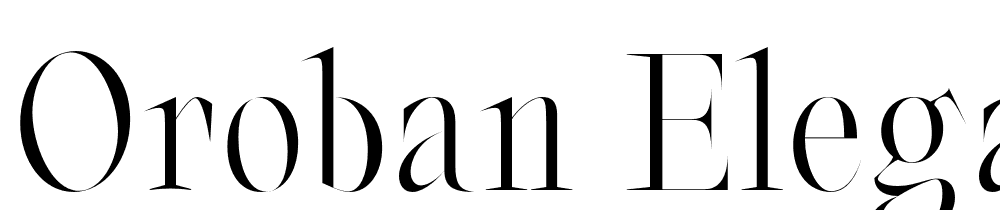 Oroban-Elegans-Trial-Regular font family download free