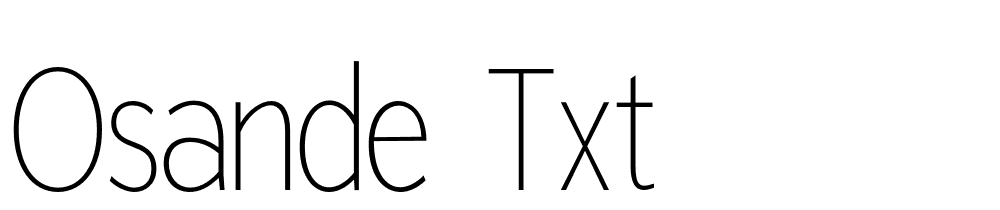 osande-txt font family download free