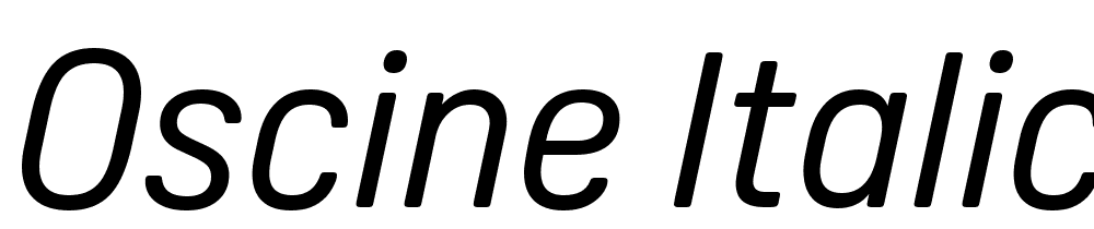 Oscine-Italic font family download free