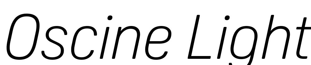 Oscine-Light-Italic font family download free