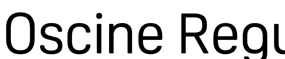 Oscine-Regular font family download free