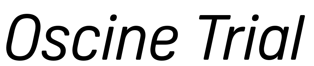 Oscine-Trial-Italic font family download free