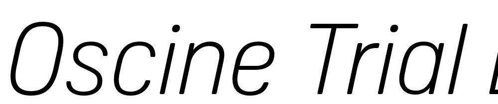 Oscine-Trial-Light-Italic font family download free