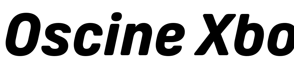 Oscine-XBold-Italic font family download free