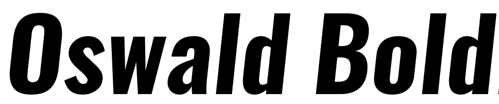 Oswald-BoldItalic font family download free