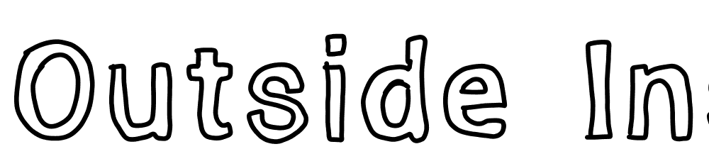 Outside-inside-outline font family download free