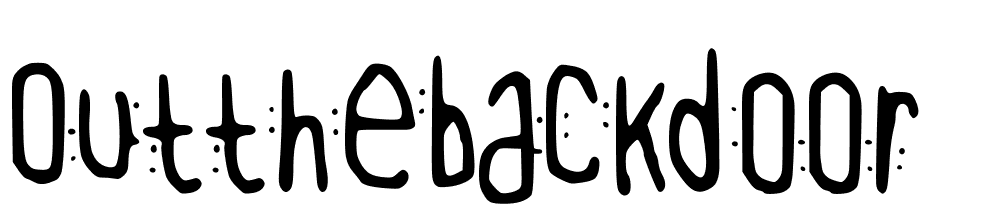 OutTheBackDoor font family download free