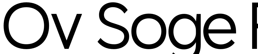 OV-Soge-Regular font family download free