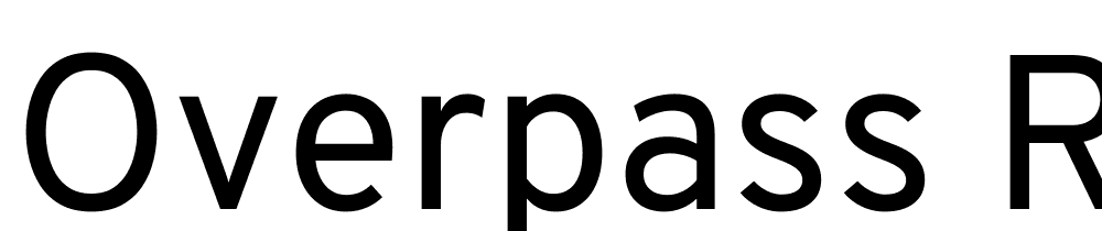 Overpass-Regular font family download free