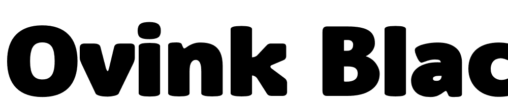 Ovink-Black font family download free