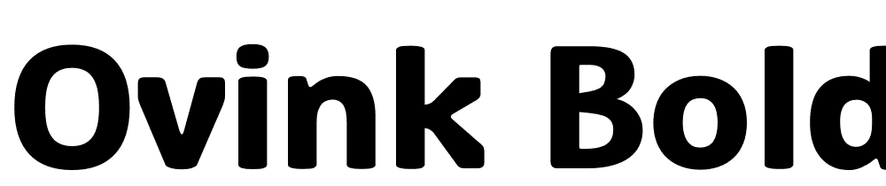 Ovink-Bold font family download free